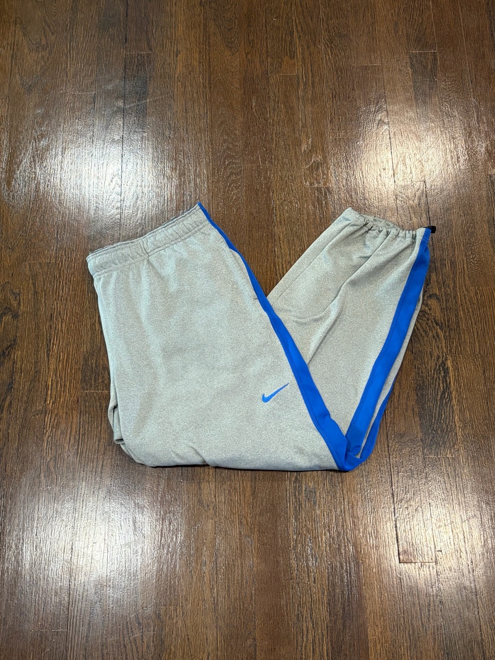 Nike Therma-Fit blue and tan sweatpants